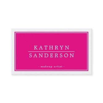 MODERN MINIMAL stylish border dark pink white type