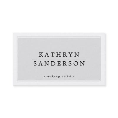 MODERN MINIMAL stylish border pale gray black
