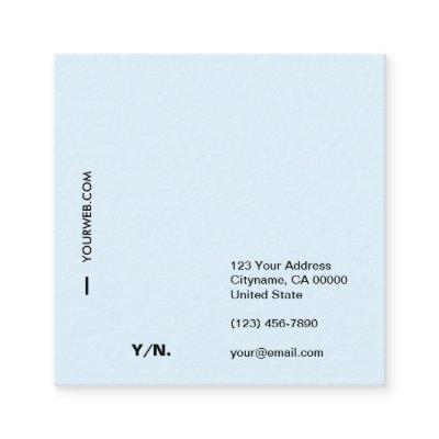 Modern Minimal Typography Square