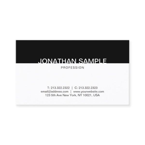 Modern Minimalist Black And White Clean Elegant