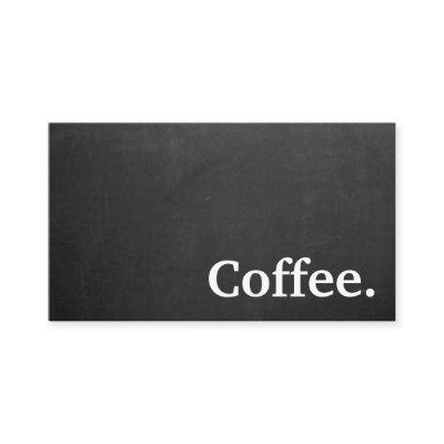 Modern Minimalist Black Chalkboard Loyalty Card