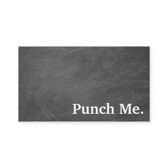 Modern Minimalist Black Chalkboard Loyalty Card