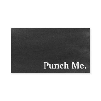Modern Minimalist Black Chalkboard Loyalty Card
