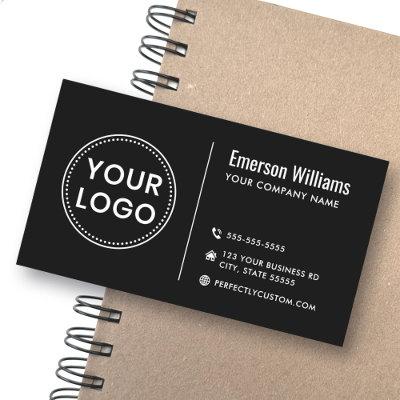 Modern minimalist black or any color custom logo