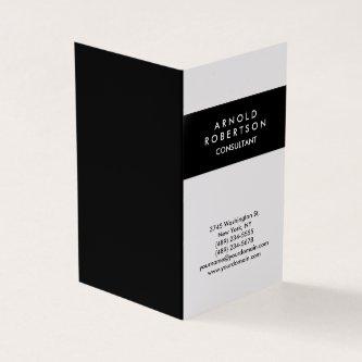 Modern Minimalist Black White Elegant Folded
