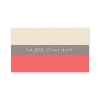 Modern Minimalist  | Coral