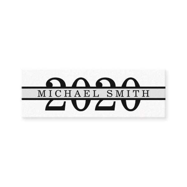 Modern Minimalist Classic Insert Card Graduation