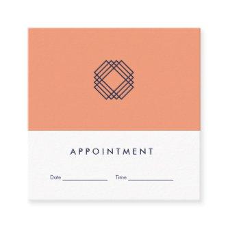 Modern Minimalist Clean Typography Appointment Square