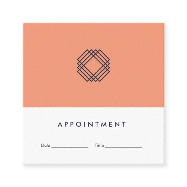 Modern Minimalist Clean Typography Appointment Square