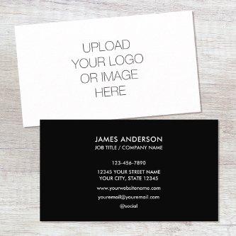 Modern Minimalist Custom Logo Black White