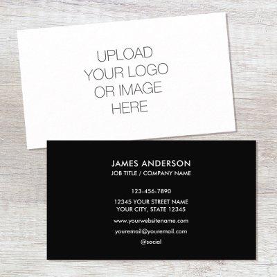 Modern Minimalist Custom Logo Black White