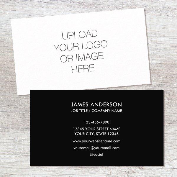 Modern Minimalist Custom Logo Black White
