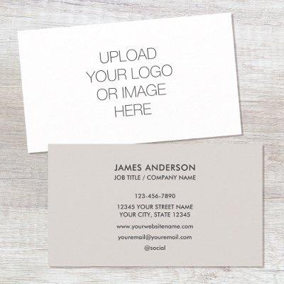 Modern Minimalist Custom Logo Light Gray