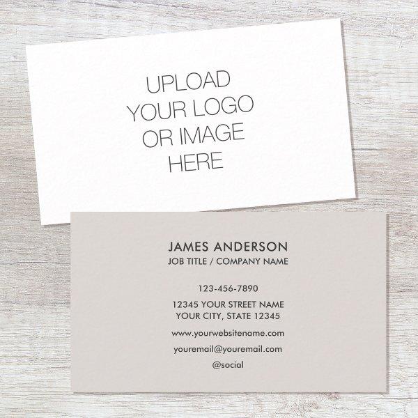 Modern Minimalist Custom Logo Light Gray