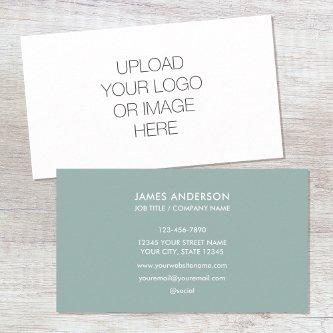 Modern Minimalist Custom Logo Sage Green