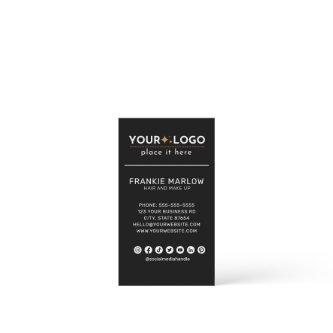 Modern Minimalist Custom Logo Social Media Black
