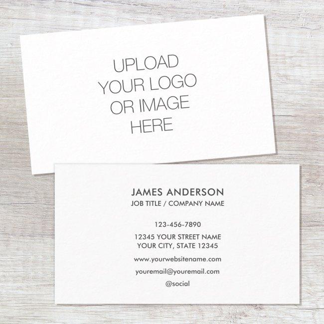 Modern Minimalist Custom Logo White Gray