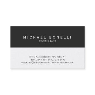 Modern Minimalist Dark Grey White