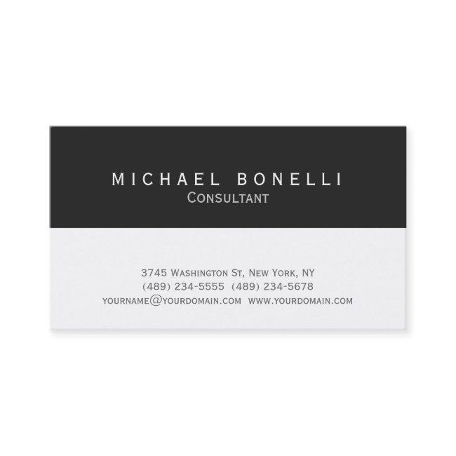 Modern Minimalist Dark Grey White