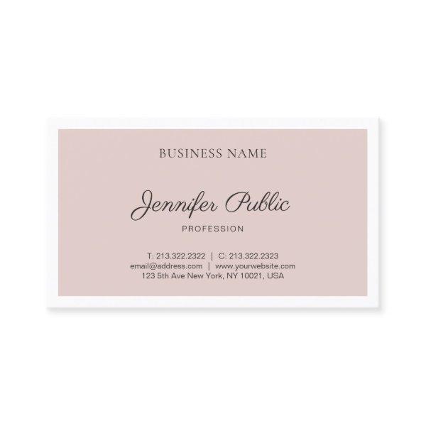 Modern Minimalist Design Elegant Plain Trendy Luxe