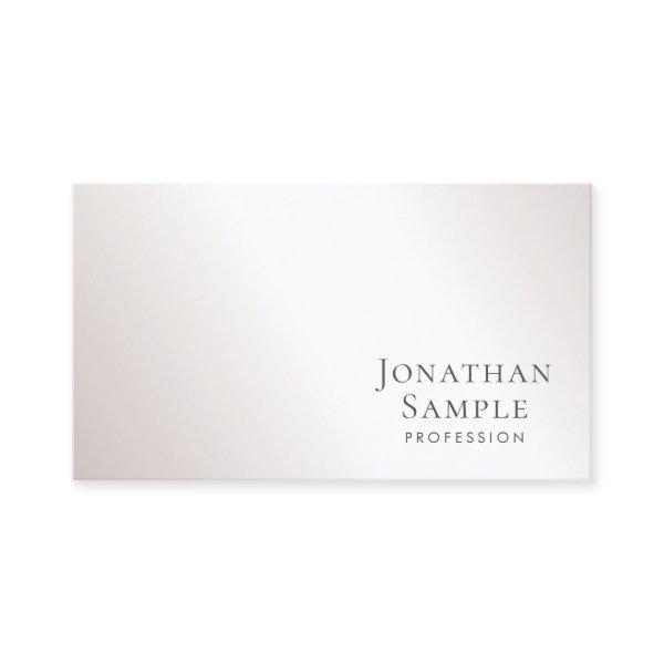 Modern Minimalist Design Silver Look Template