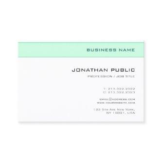 Modern Minimalist Design Trendy Elegant Mint Green