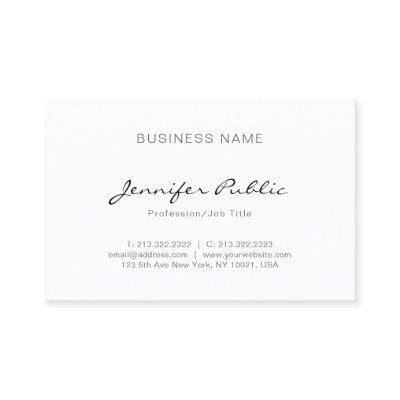 Modern Minimalist Elegant Professional Sleek Plain