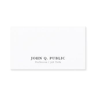 Modern Minimalist Elegant Simple Personalized