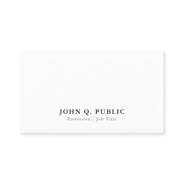Modern Minimalist Elegant Simple Personalized
