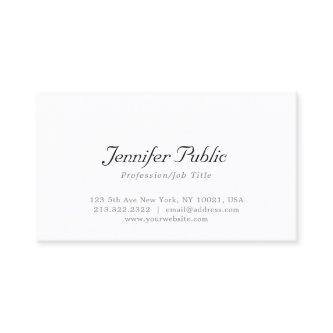 Modern Minimalist Elegant White Simple Template