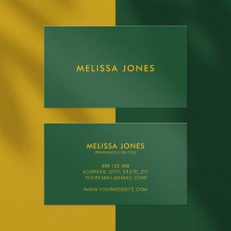 Modern Minimalist Green Yellow Professional