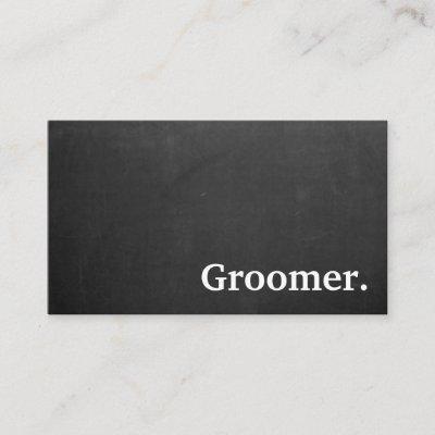 Modern minimalist groomer. loyalty punch card