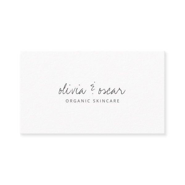 Modern Minimalist Handwritten Script Black White