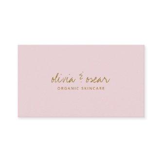 Modern Minimalist Handwritten Script Pastel Pink