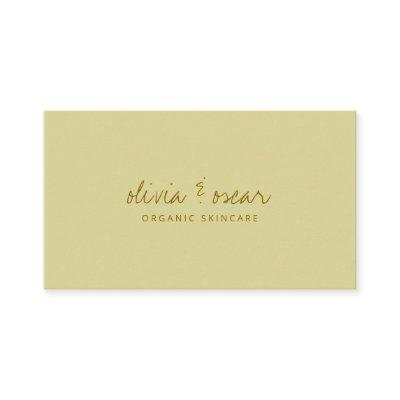 Modern Minimalist Handwritten Script Pastel Yellow