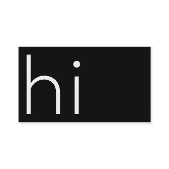 Modern minimalist HI - my name is design