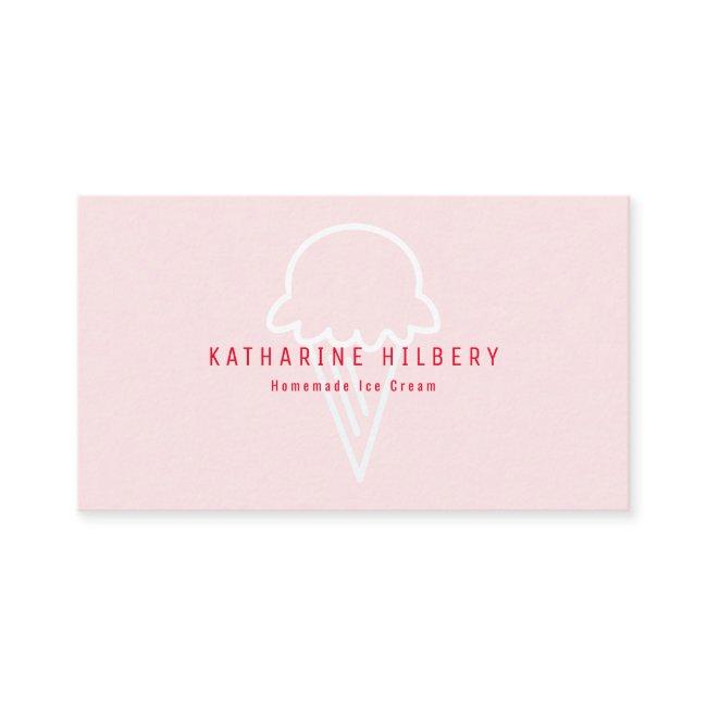 Modern Minimalist Ice Cream Pink