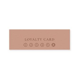 Modern Minimalist Layout Typo Warm Coffee Loyalty Mini
