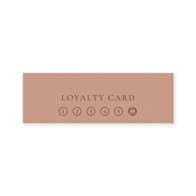 Modern Minimalist Layout Typo Warm Coffee Loyalty Mini