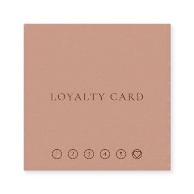 Modern Minimalist Layout Typo Warm Coffee Loyalty Square