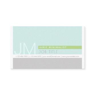 Modern Minimalist | Light Blue Green Grey