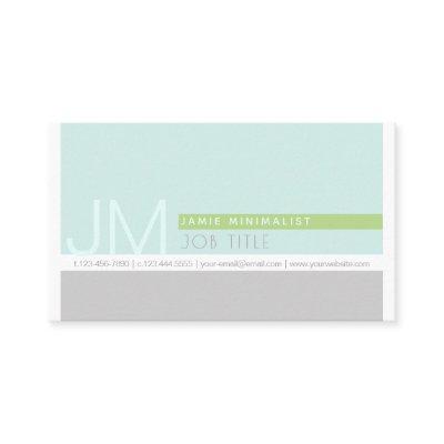 Modern Minimalist | Light Blue Green Grey