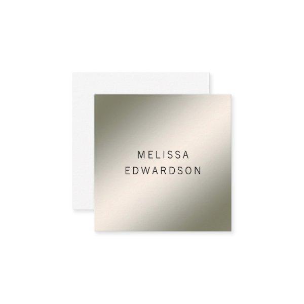 Modern minimalist luminous silver professional square