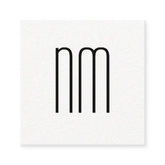 Modern Minimalist Monogram Square