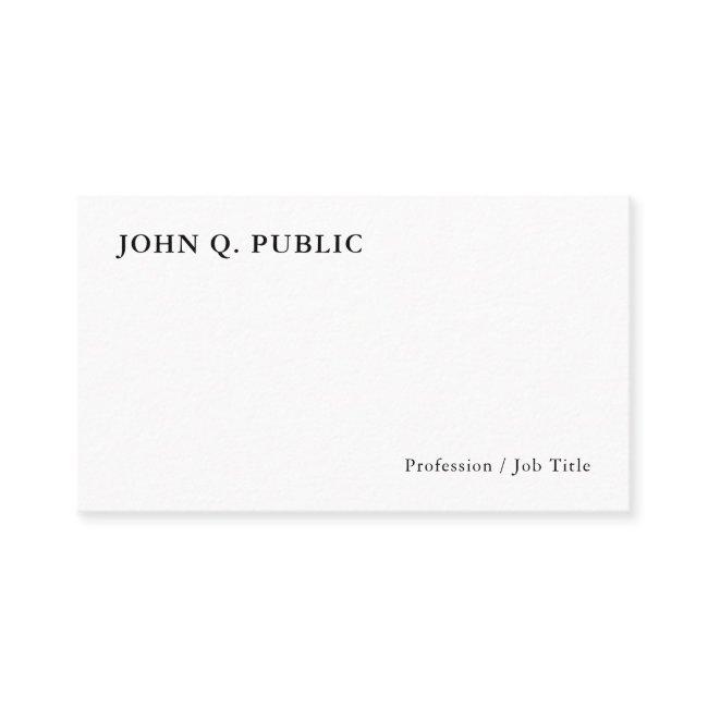 Modern Minimalist Personalized Elegant Template