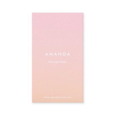 Modern minimalist pink orange gradient cute ombre
