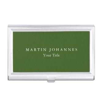 Modern Minimalist Plain Elegant Forest Green  Case