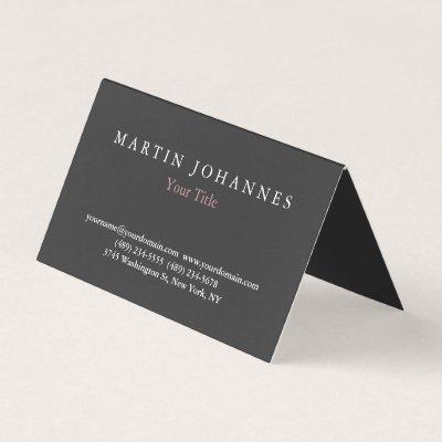Modern Minimalist Plain Elegant Grey