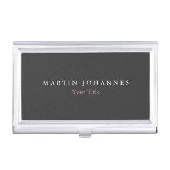 Modern Minimalist Plain Elegant Grey  Case