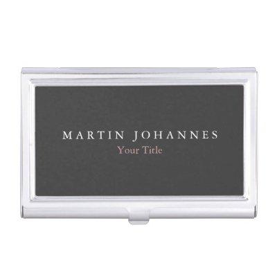 Modern Minimalist Plain Elegant Grey  Case